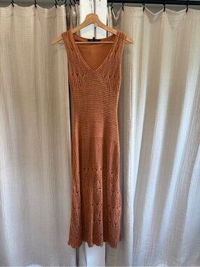 bcbgmaxazria crochet dress BCBGMaxazria Womens Dress Size 2 Green w/ Black Crochet Overlay Sleeveless